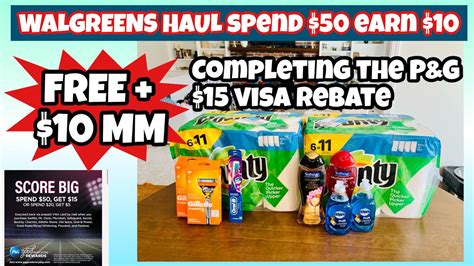 Walgreens Haul Spend 50 Earn 10 Ibotta Rebates And 15 Pandg Visa Learn Walgreens Couponing