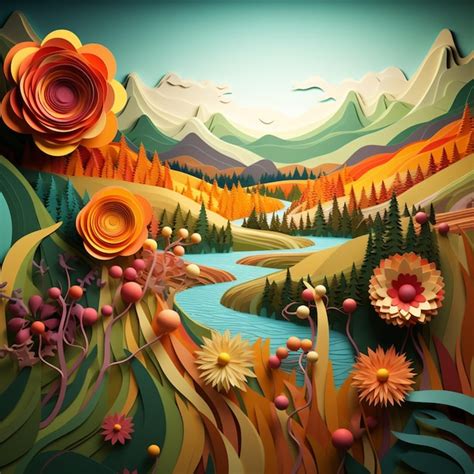 Premium Ai Image Columbian Nature Background