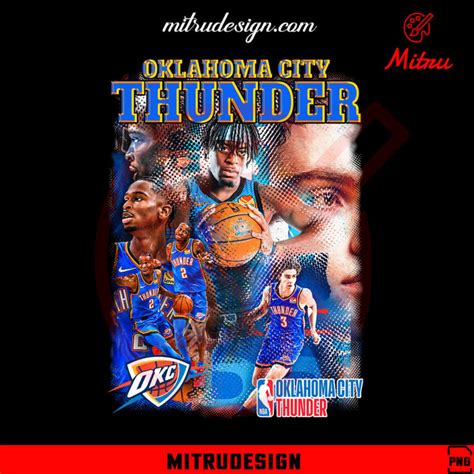 Bluey Oklahoma City Thunder SVG, Bluey Thunder NBA Basketball SVG, PNG ...