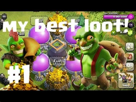 Omg My First Big Loot Clash Of Clans Let S Play Coc