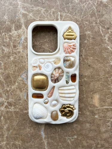 Memor Decoden Phone Case Seashell Phone Case Handmade Phone Case