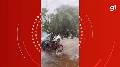 V Deo Temporal Em Cidade De Ms Deixa Ao Menos Casas Destelhadas