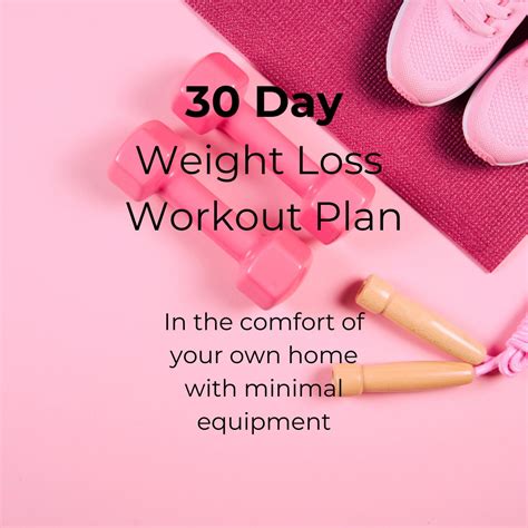 30 Day Weight Loss Guide Home Workout Plan Workout From Home Weight