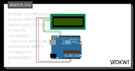 Mq Gas Sensor Wokwi ESP32 STM32 Arduino Simulator