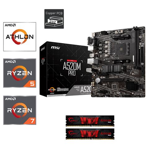 Pc Aufrüstkit Bundle Mit Amd Ryzen Der 5 Gen Mit Msi B550 Mainboard Ram Ssd Ebay