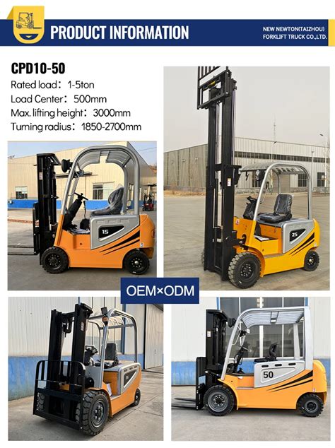 Lithium Ion Battery Electric Forklift Ton Ton Ton Ton Ton Heavy