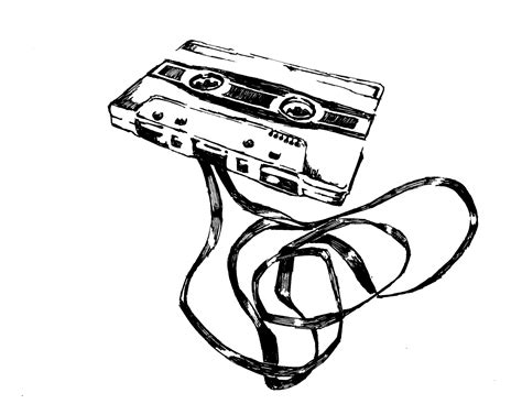 Cassette Tape Drawing | Free download on ClipArtMag