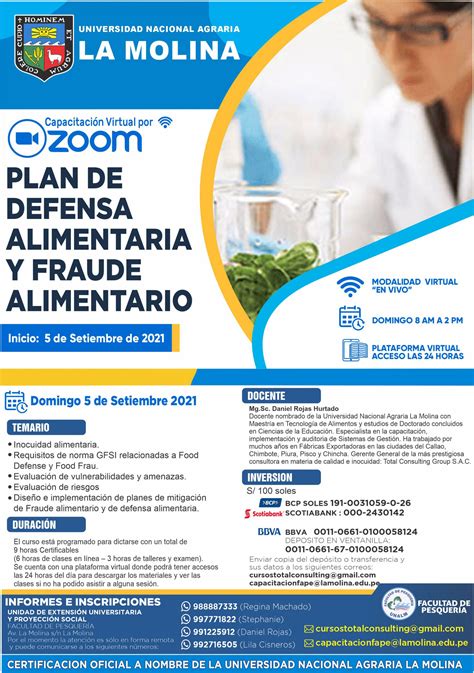 PLAN DE DEFENSA ALIMENTARIA Y FRAUDE ALIMENTARIO Total Consulting Group