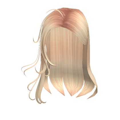 Y2K Swept Messy Hair In Blonde Roblox