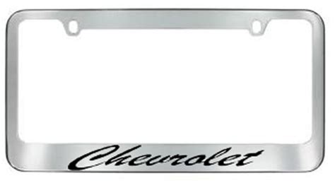 Chevrolet Script License Plate Frame Etsy