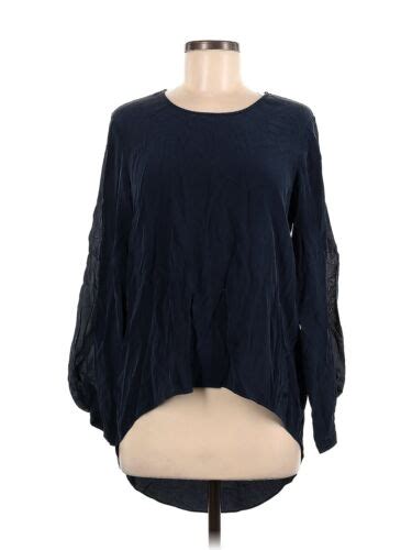 Sass And Bide Women Blue Long Sleeve Blouse 6 Ebay