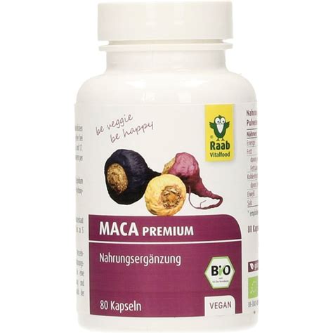 Maca Kapseln Bio Kapseln Raab Vitalfood Vitalabo