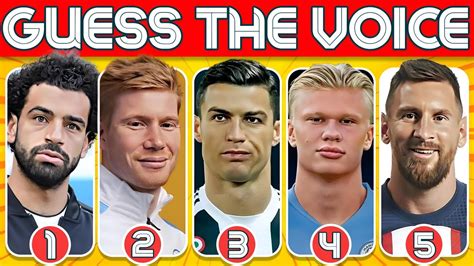 Guess The Football Player By The Voice Cristiano Ronaldo Neymar