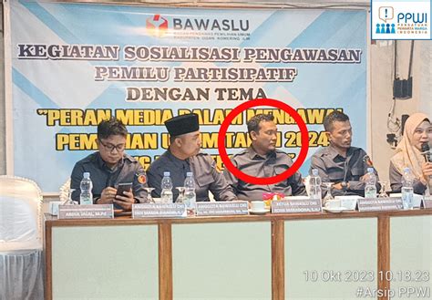 Sosialisasi Pengawas Pemilu Ketua Bawaslu Oki Peran Masyarakat Dan