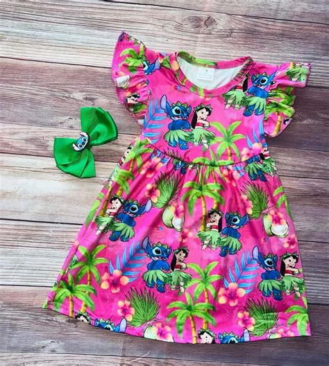 Lilo And Stitch Dress And Bow Etsy