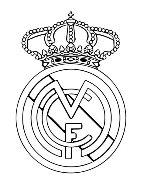 Dibujos De El Escudo Del Real Madrid Para Colorear Para Colorear