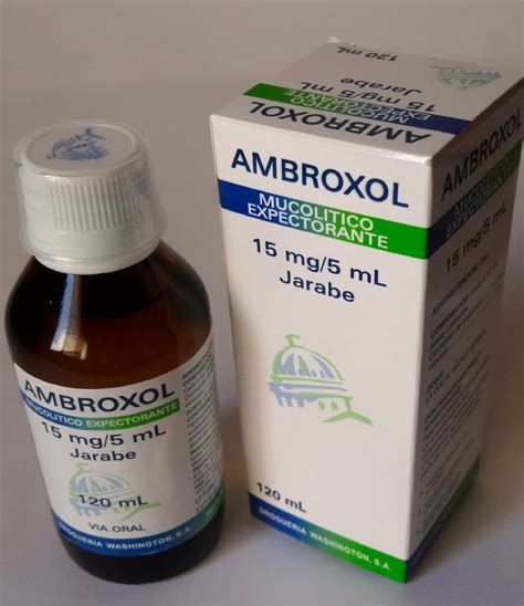 Ambroxol jarabe para qué sirve cómo tomarlo efectos secundarios y