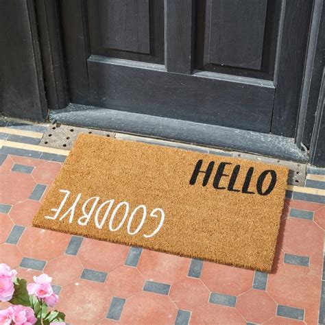 Doormat Hello And Goodbye Cowells Garden Centre Woolsington