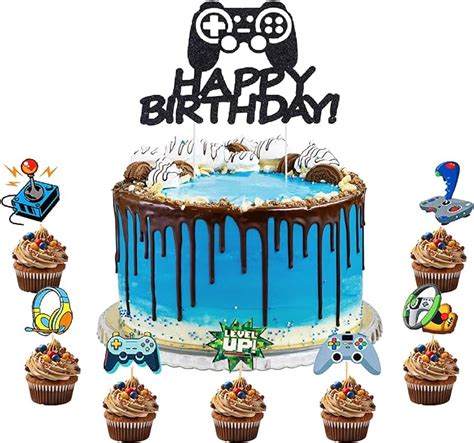 Amazon Meetingu Video Game Birthday Cake Topper Game Cake Topper