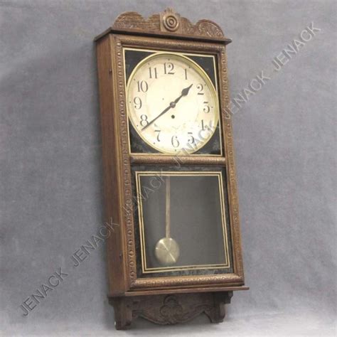 Waterbury “crane” Wall Regulator Clock Clockpricescom