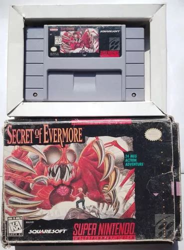 Secret Of Evermore Snes Super Nintendo Con Caja Ver Fotos Mercadolibre