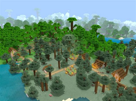 Jungle Taiga Village/Jungle Spawn - Seed is 1803266988 [Bedrock] : r/minecraftseeds