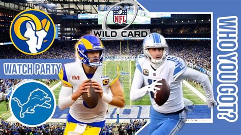 LA Rams Vs Detroit Lions Live Watch Party Stream NFL 2023 NFC