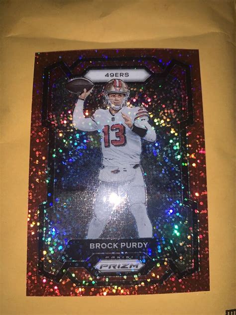 2023 Panini Prizm Brock Purdy Red Sparkle Prizm SF 49ers SSP RARE EBay