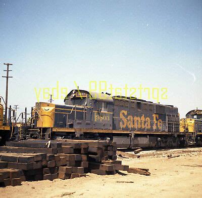 ATSF Santa Fe Alco RSD15 Locomotive #9803 - Color Railroad Negative ...