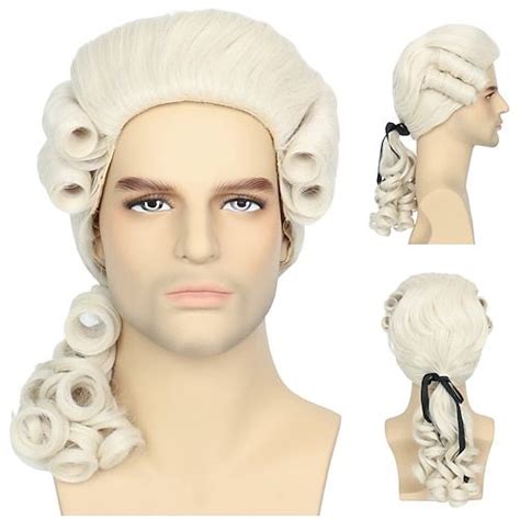 Grey Colonial Wig For Cosplay And Costumes