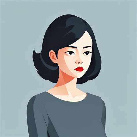 Premium Vector Woman Face Vector Illustration Woman Face Vector