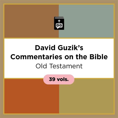 Old Testament 39 Vols David Guziks Commentaries On The Bible Verbum