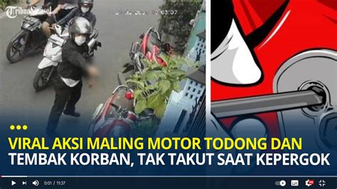 Viral Aksi Nekat Maling Motor Todong Dan Tembak Korban Di Palmerah