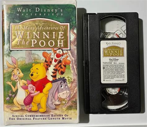 The Many Adventures Of Winnie The Pooh Vhs 1996 Clamshell Sealed Box