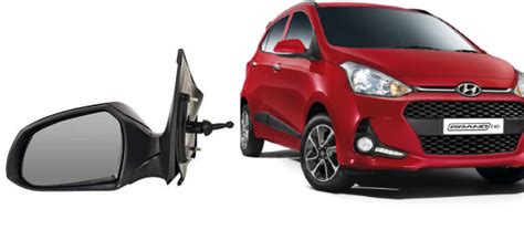 Buy Side Door Mirror For Hyundai Grand I10 Manual With Adjustable Knob