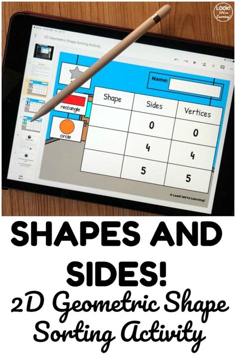 Shapes And Sides Digital Shape Sides Sorting Activity Look We Re Learning