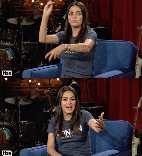 Mila Kunis Talk Show Video Stills Late Night With Conan Obrien