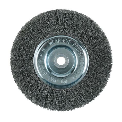 Lincoln Electric 8 In Crimped Wire Wheel Brush KH322 The Home Depot