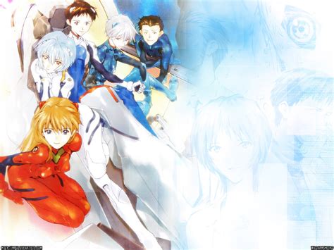 Wallpaper Ilustrasi Anime Neon Genesis Evangelion Asuka Langley