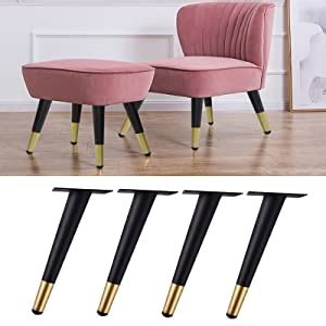 Drenky Pcs Oblique Table Legs Metal Cabinet Legs Cone Furniture