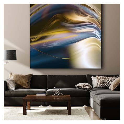 Modern Blue And Gold Wall Art Franklin Arts