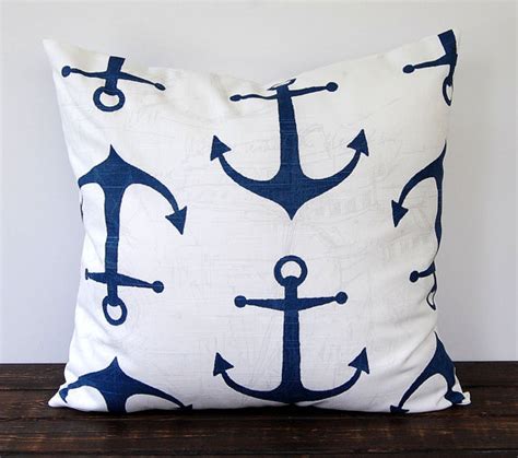 Navy throw pillow throw-down