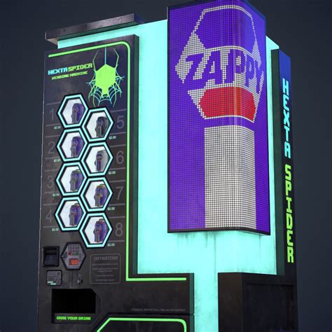 futuristic vending machine   raven loh