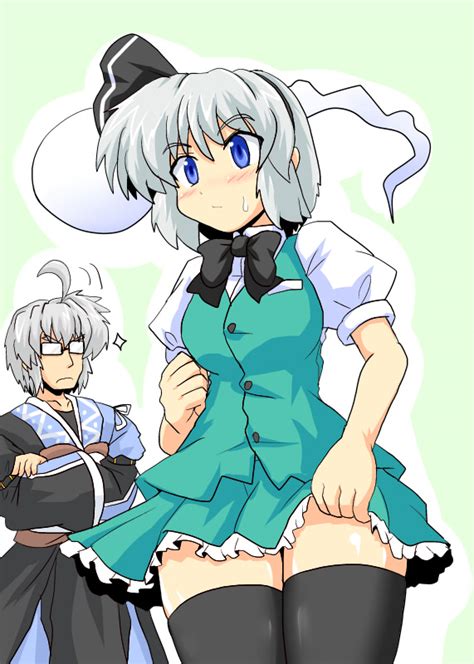 Konpaku Youmu Konpaku Youmu And Morichika Rinnosuke Touhou Drawn By