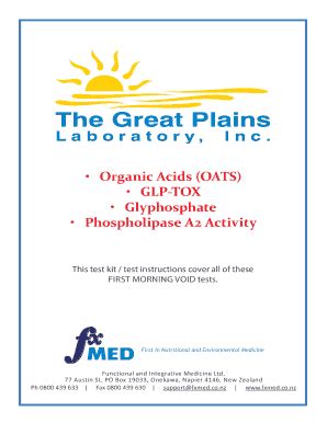 Fillable Online Fxmed Co Great Plains Test Instructions FxMed Fax