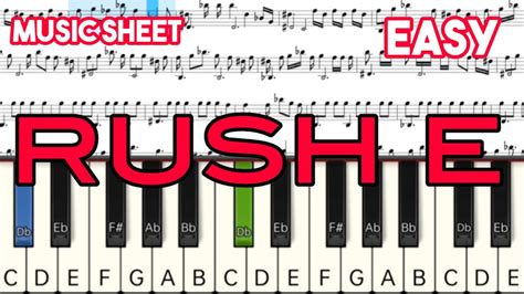 Rush E Sheet Music Youtube