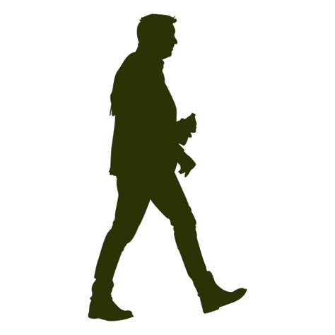 Man walking silhouette 10 - Transparent PNG & SVG vector file