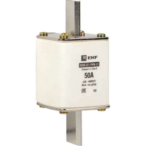 Плавкая вставка EKF ППН-37 400/50А габарит 2 PROxima fus-37/400/50 ...