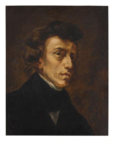 Portrait of Frédéric Chopin 1810-1849, unfinished, bust length by ...