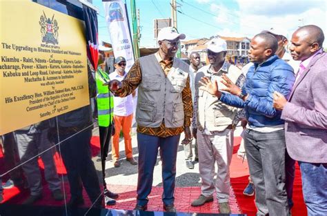 President Ruto Launches Development Projects Call For Unity Of Purpose